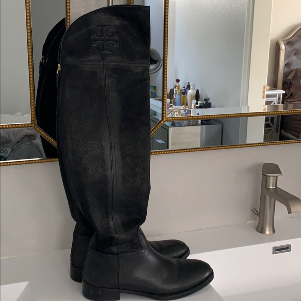 Tory Burch real leather oVer the knee boots
